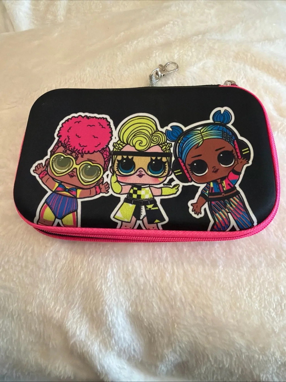L.O.L. Surprise! Black Bag with Pink Trim and Colorful Doll Graphics